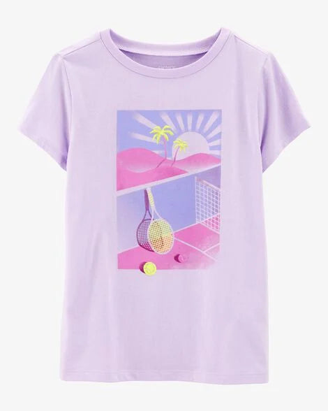 Playera de algodón para niña marca Carter´s