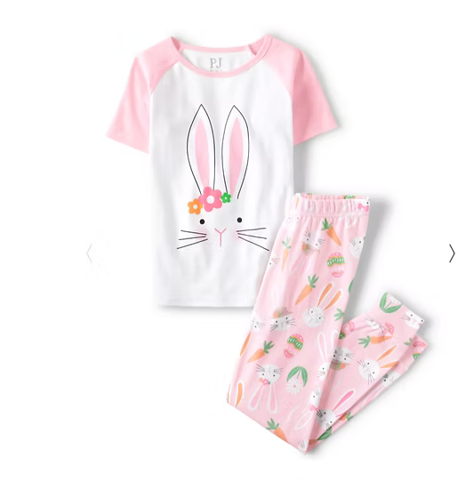 Pijamas de 2 piezas de algodón para niña marca Children's Place