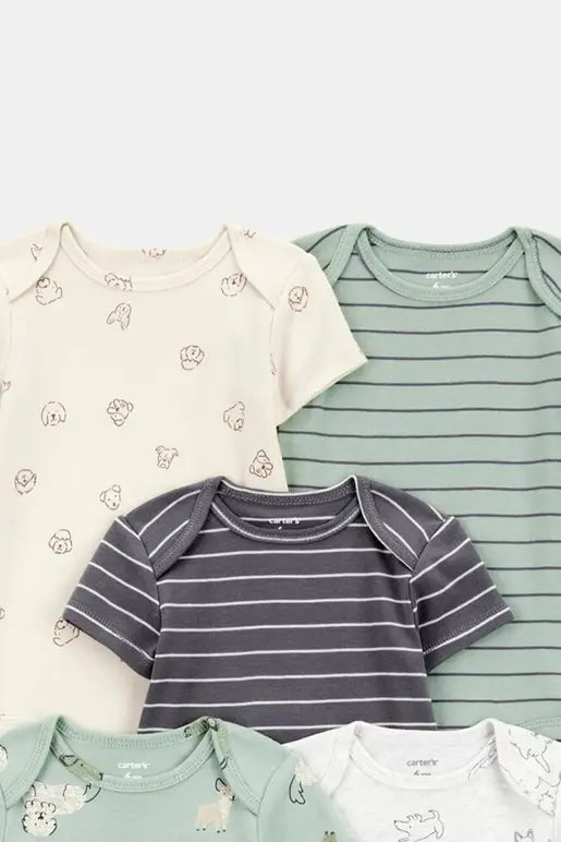 Set de 5 pañaleros de algodón para niño marca Carter´s