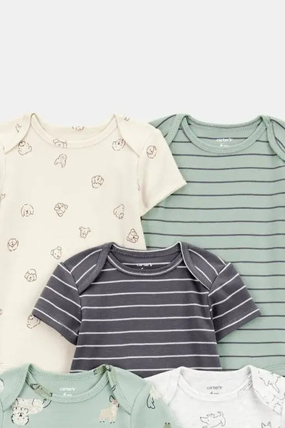 Set de 5 pañaleros de algodón para niño marca Carter´s