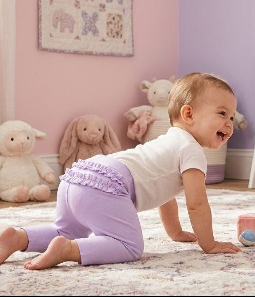 Dúo de pantalones de algodón para niña marca Carter's