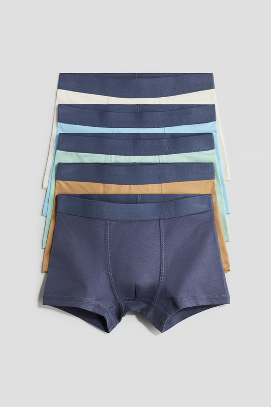 Paquete de 5 bóxer de algodón para niño marca H&M