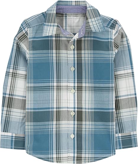 Camisa manga larga de algodón para niño marca Oshkosh B'gosh