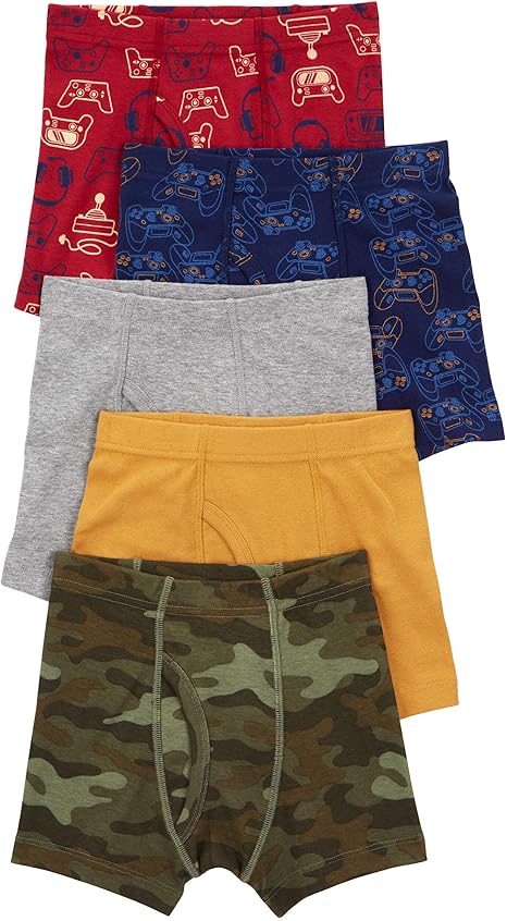 Paquete de 5 bóxer de algodón para niño marca Carter's
