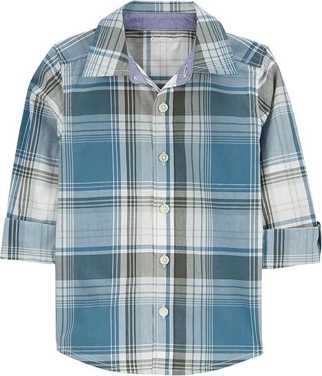 Camisa manga larga de algodón para niño marca Oshkosh B'gosh