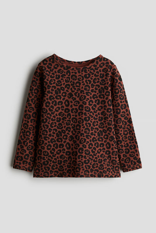 Blusa manga larga de algodón para niña marca H&M
