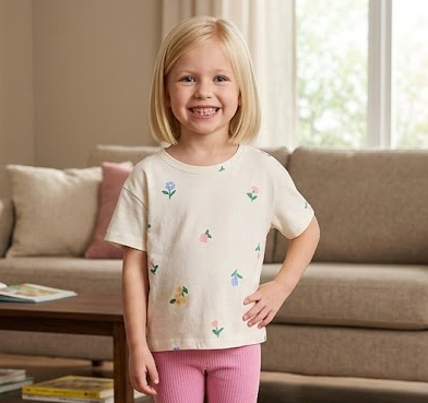 Blusa de algodón para niña marca H&M