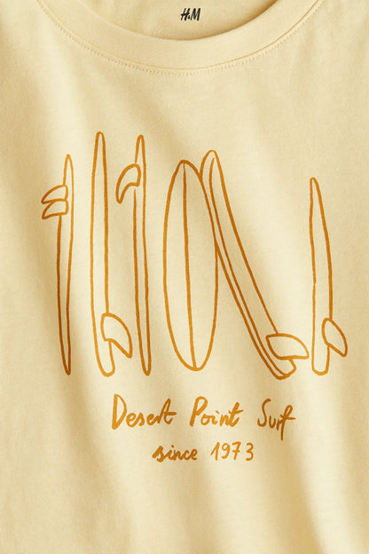 Playera resacada de algodón para niño marca H&M