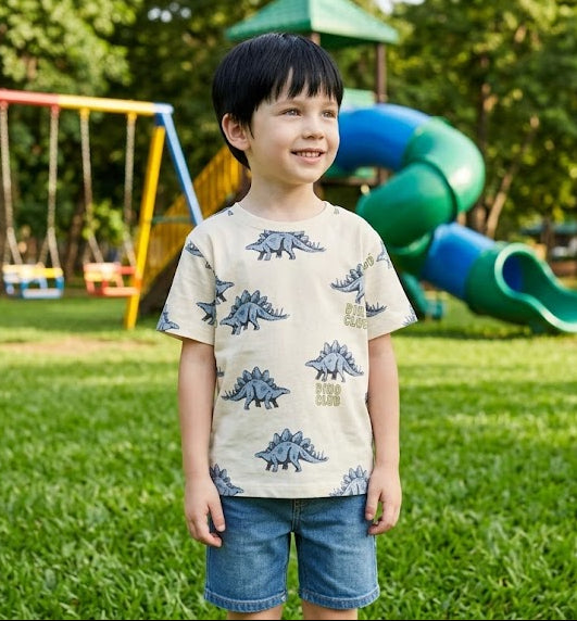 Playera de algodón para niño marca H&M