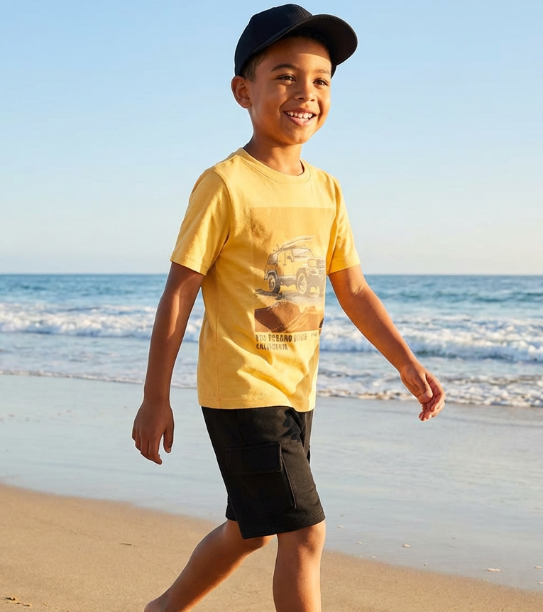 Playera de algodón para niño marca Carter's