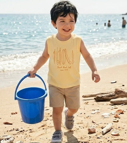 Playera resacada de algodón para niño marca H&M