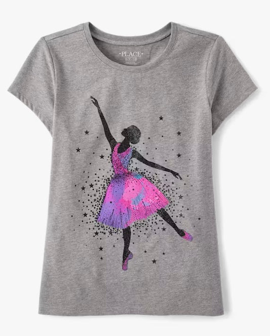 Playera de algodón para niña marca Children's Place