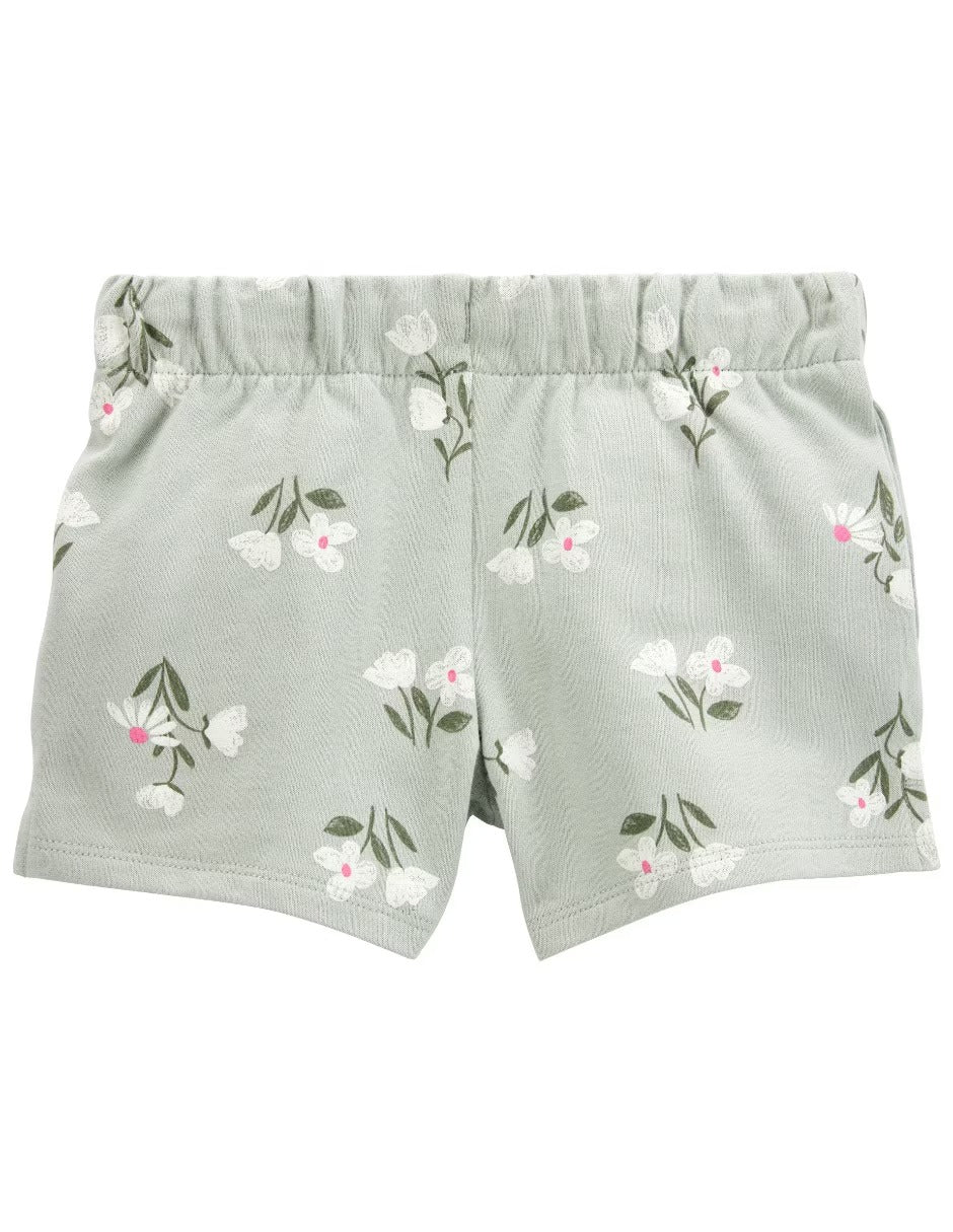 Short de algodón de niña  marca Carter's