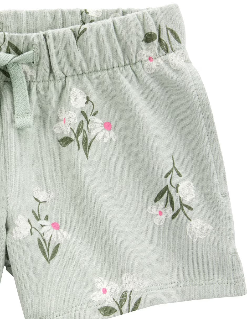 Short de algodón de niña  marca Carter's