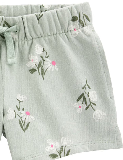 Short de algodón de niña  marca Carter's