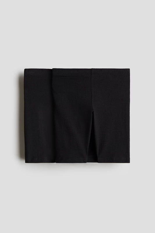 Dúo de biker shorts de algodón para niña marca H&M