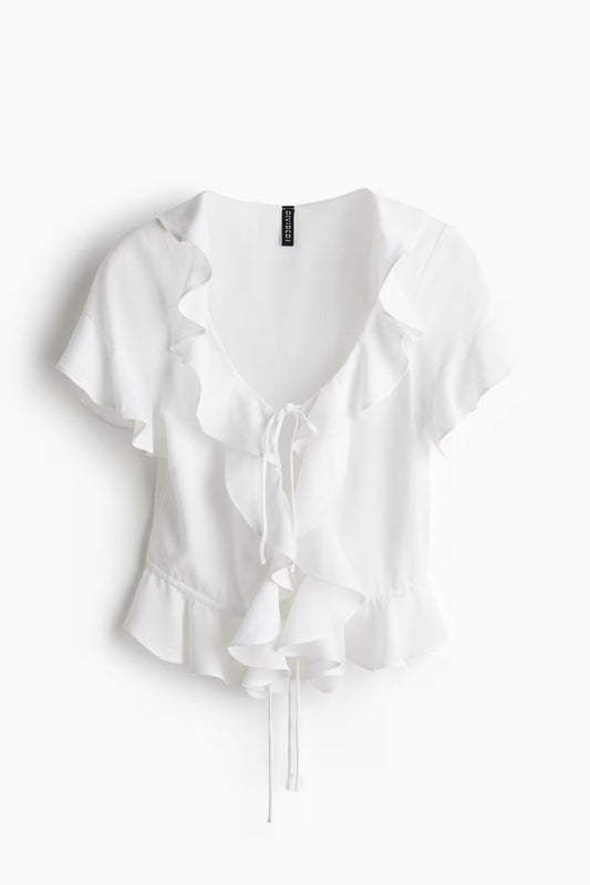 Blusa de lino para dama marca H&M