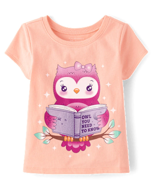 Playera de algodón para niña marca Children's Place