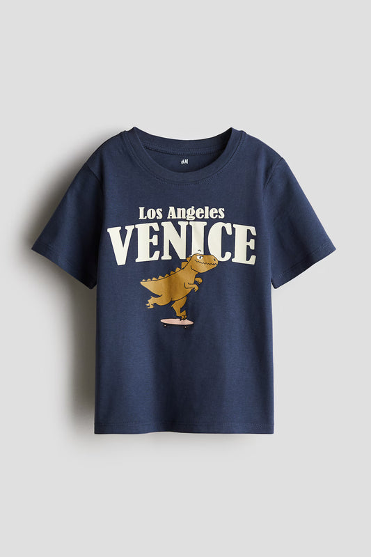 Playera de algodón para niño marca H&M