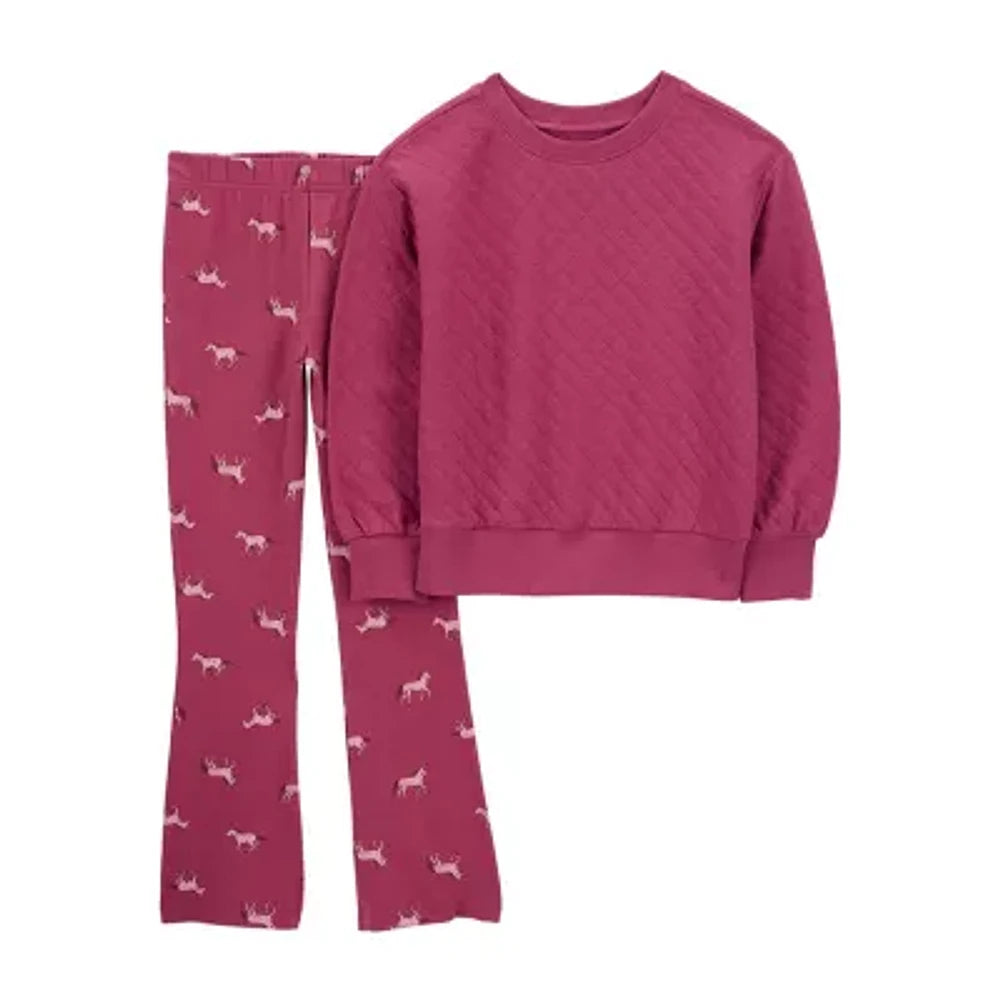 Conjunto de 2 piezas de algodón para niña marca Carter's