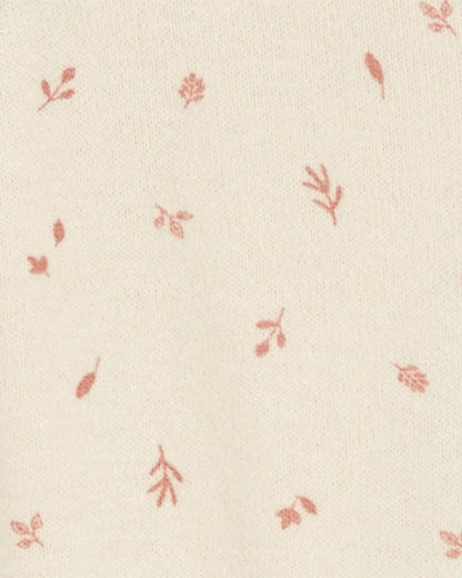 Mameluco de algodón con gorro para niña marca Carter´s