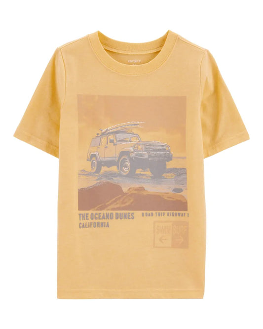 Playera de algodón para niño marca Carter's