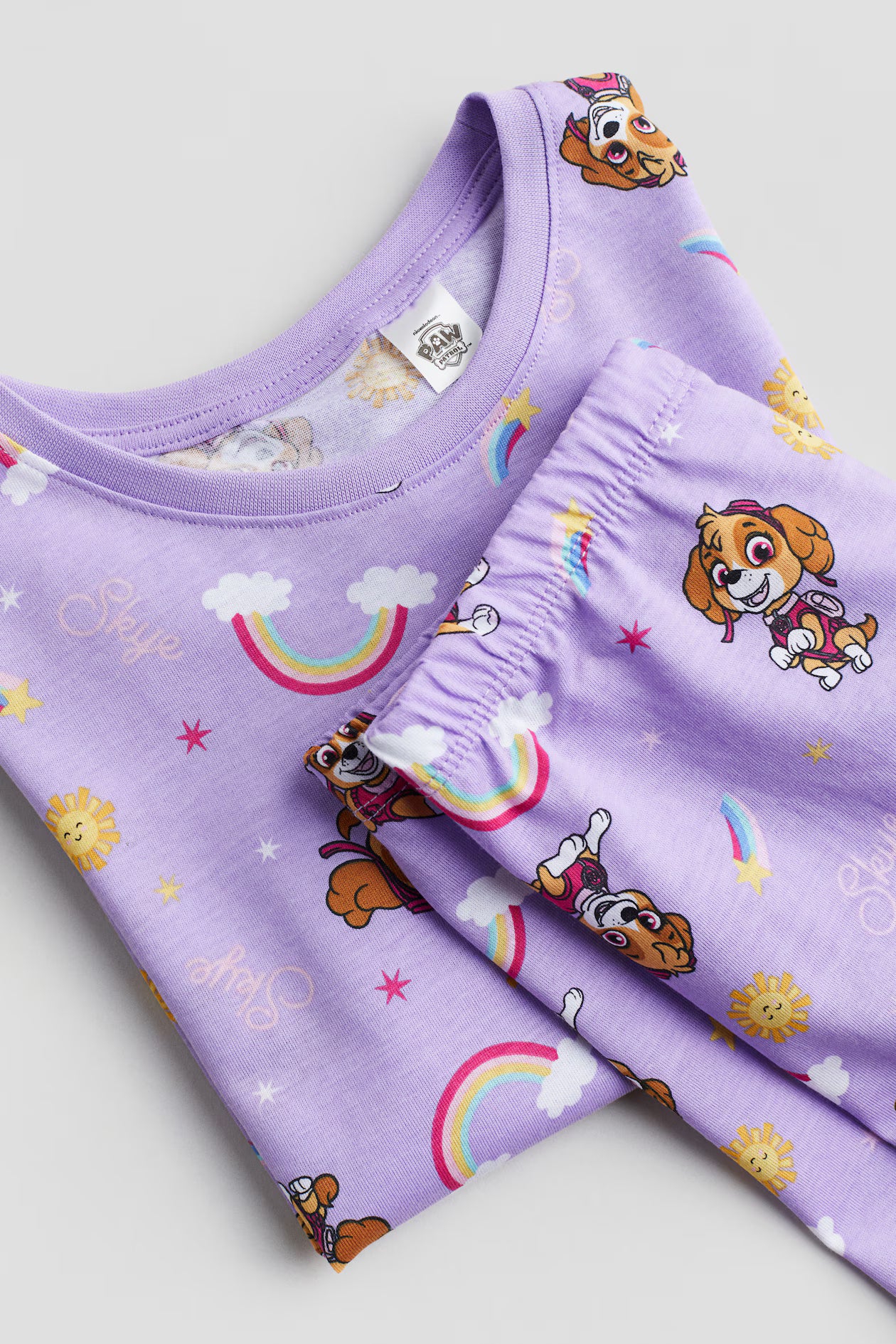Pijama de 2 piezas de algodón para niña marca H&M